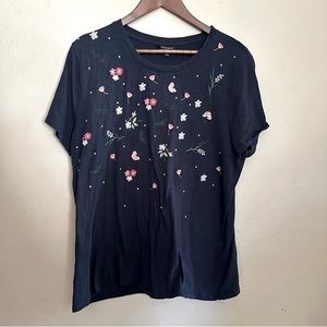 🌵 LAST CHANCE! Lucky Brand floral t-shirt XL